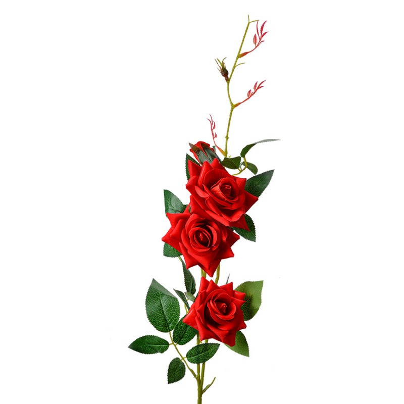5PL0154 Kunstbloem Roos 83 cm Rood Kunststof 5PL0154 Kunstbloem Roos 83 cm Rood Kunststof