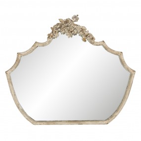 252S235 Mirror 70x58 cm Beige Iron Rectangle Large Mirror