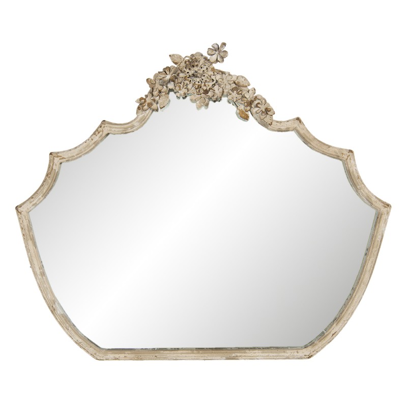 52S235 Mirror 70x58 cm Beige Iron Rectangle Large Mirror