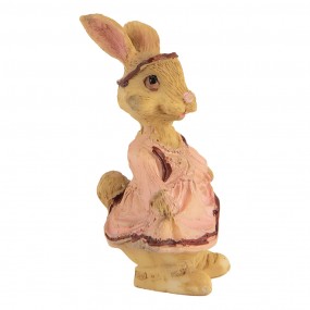 26PR5718 Decoratie Beeld Konijn 3x3x5 cm Bruin Kunststof
