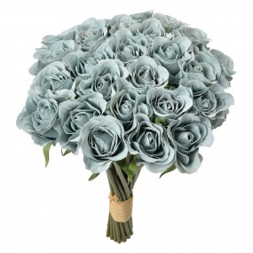 26PL0392BL Fiore artificiale 30 cm Blu Plastica