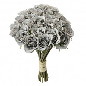 26PL0392G Fiore artificiale 30 cm Grigio Plastica