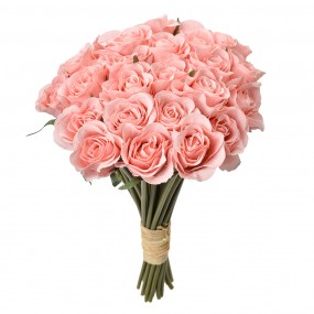 26PL0392P Fiore artificiale 30 cm Rosa Plastica