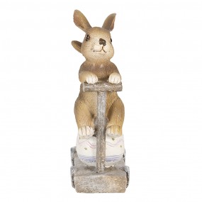 26PR3251 Figurine Rabbit 12 cm Brown Polyresin Home Accessories