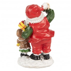 26PR5723 Christmas Decoration Figurine Santa Claus 13 cm Red Plastic