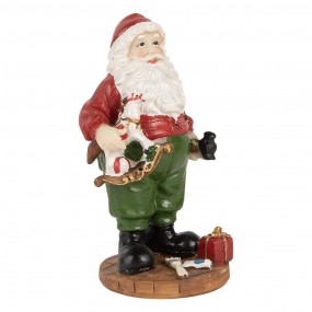 26PR5724 Weihnachtsdekorationsfigur Weihnachtsmann 8x6x13 cm Rot Kunststoff
