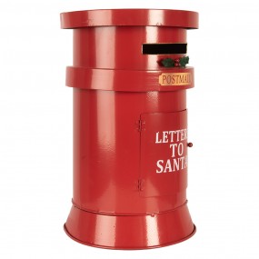 26Y5856 Christmas Decoration Mailbox Ø 24x38 cm Red Metal