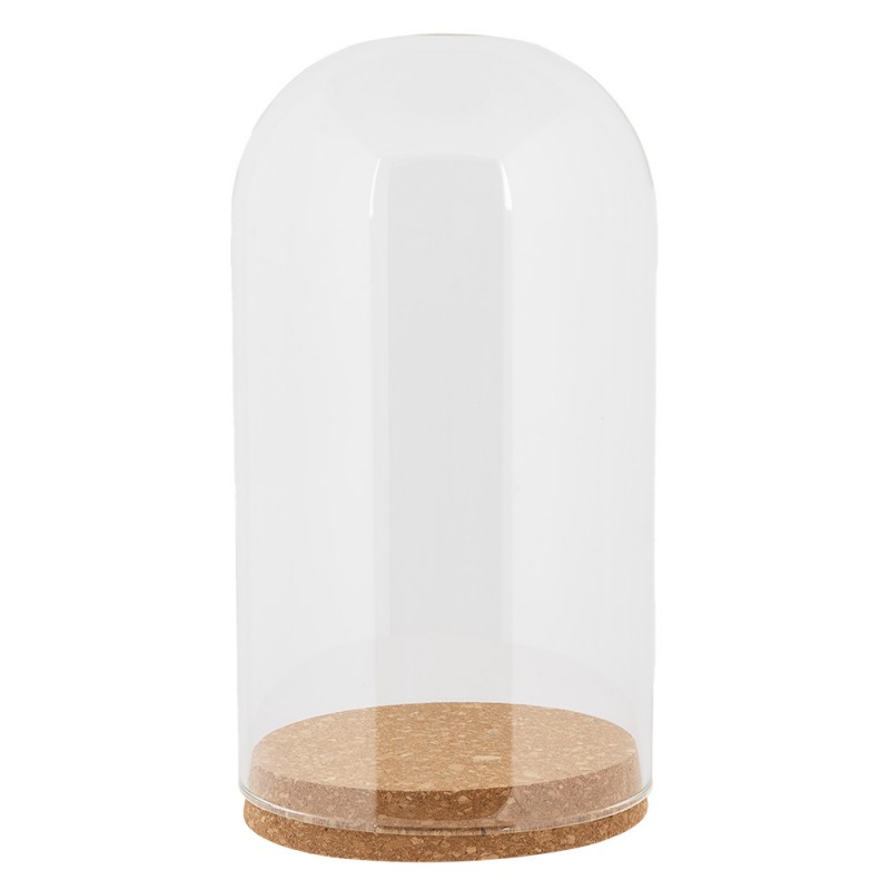 6GL5192 Glass Bell Jar Ø 12x22 cm Transparent Glass