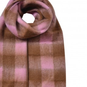 2JZSC0819P Wintersjaal Dames 39x200 cm Roze Synthetisch