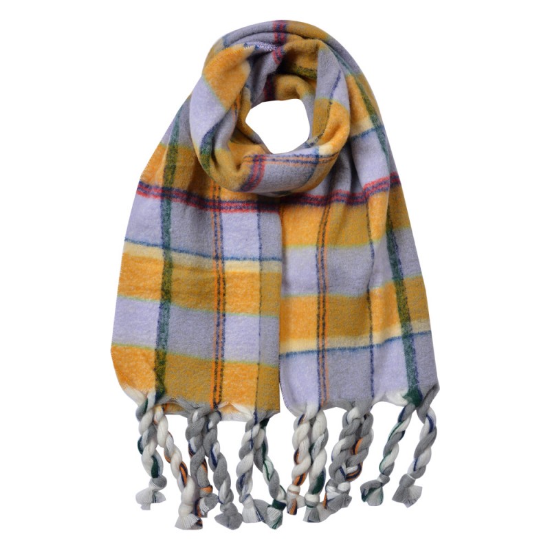 JZSC0824Y Wintersjaal Dames 50x200 cm Geel Synthetisch JZSC0824Y Wintersjaal Dames 50x200 cm Geel Synthetisch