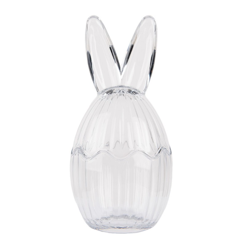 6GL4913 Barattolo di vetro Uovo Ø 10x21 cm Trasparente Vetro 6GL4913 Barattolo di vetro Uovo Ø 10x21 cm Trasparente Vetro