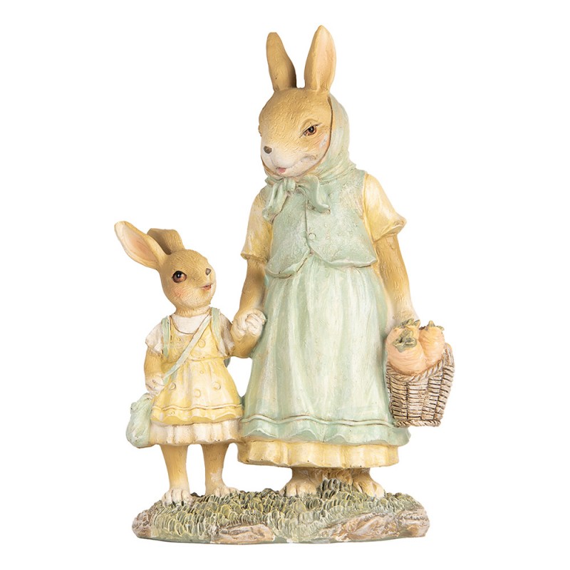 6PR5453 Decorative Figurine Rabbits 14x7x20 cm Beige Plastic 6PR5453 Decorative Figurine Rabbits 14x7x20 cm Beige Plastic
