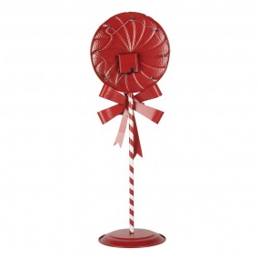 26Y5635 Christmas Decoration with LED Lighting Lollipop 36x29x100 cm Red Green Metal