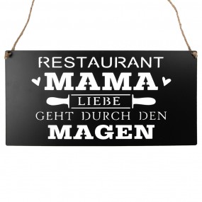 6Y5699 Text Sign 40x20 cm...