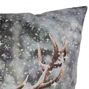 2KT021.419 Cushion Cover 45x45 cm Grey Polyester Deer