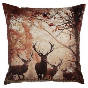 2KT021.414 Federa per cuscino 45x45 cm Marrone Poliestere Cervi
