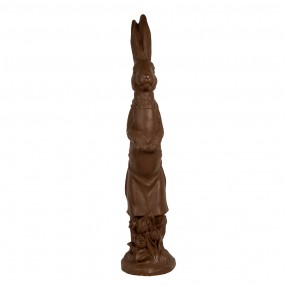 25MG0056 Dekorationsfigur Kaninchen 91 cm Braun Keramikmaterial