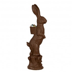 25MG0056 Figurine décorative Lapin 91 cm Marron Matériau céramique