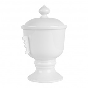 26CE2170 Storage Jar Ø 12x17 cm White Ceramic