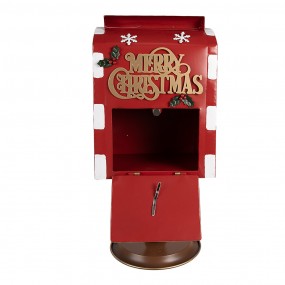 26Y5633 Weihnachtsdekoration Briefkasten 27x22x51 cm Rot Metall