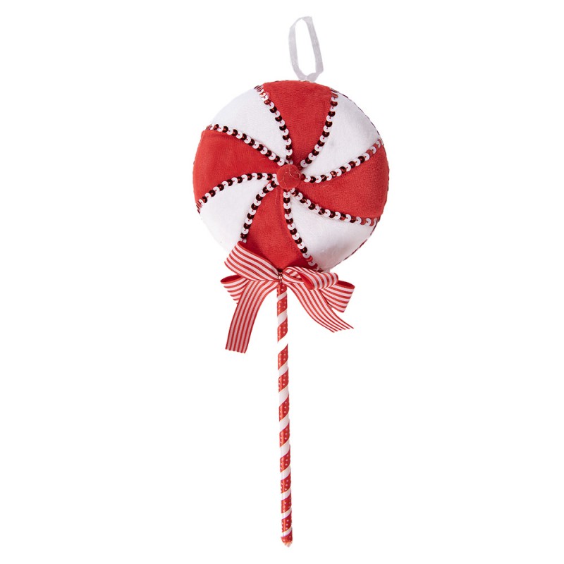 66108 Weihnachtsanhänger Lutscher 41 cm Rot Weiß Kunststoff 66108 Weihnachtsanhänger Lutscher 41 cm Rot Weiß Kunststoff