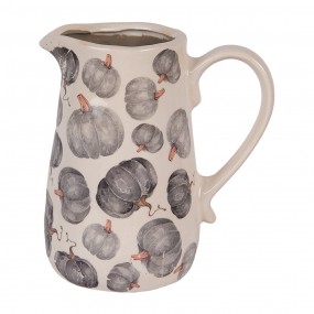 26CECSP0002M Decoration can 16x12x18 cm Beige Grey Ceramic Pumpkin