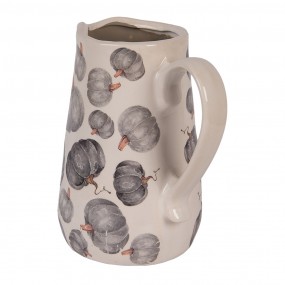 26CECSP0002M Decoration can 16x12x18 cm Beige Grey Ceramic Pumpkin