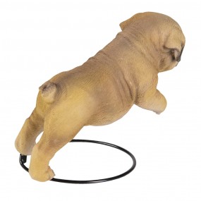 26PR3334 Figurine Dog 18x12x14 cm Brown Polyresin Home Accessories