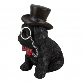 26PR3369 Figurine Dog 13x9x17 cm Black Polyresin Home Accessories