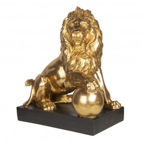 26PR3380 Figurine Lion 38x25x44 cm Gold colored Polyresin Home Accessories