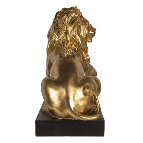 26PR3380 Statuetta Leone 38x25x44 cm Color oro Poliresina Accessori per la casa