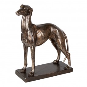 26PR3397 Figurine Dog 27x11x31 cm Copper colored Brown Polyresin Home Accessories