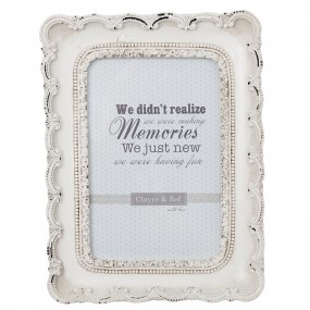 22F0193 Photo Frame 10x15 cm White Synthetic Rectangle Picture Frame