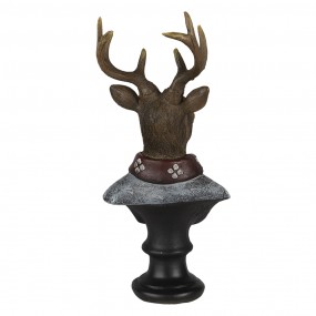 26PR4611 Figurine Cerf 10x9x23 cm Marron Polyrésine Accessoires de maison