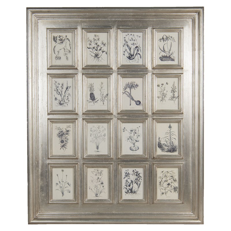 5H0403ZI Photo Frame 13x18 cm Silver colored Wood Glass Rectangle Picture Frame
