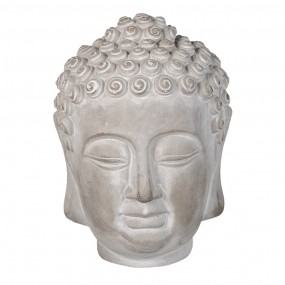 26TE0360M Figurine Buddha 15x15x19 cm Grey Stone Home Accessories