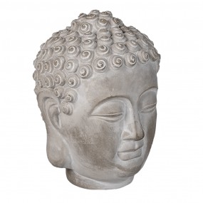 26TE0360M Figur Buddha 15x15x19 cm Grau Stein Wohnaccessoires