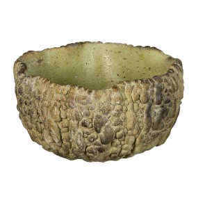 26TE0362S Flower Pot Inside 17*16*9 cm Green Stone Round