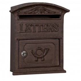 26Y1267 Letterbox Wall 27*9*31 cm Brown Metal Rectangle