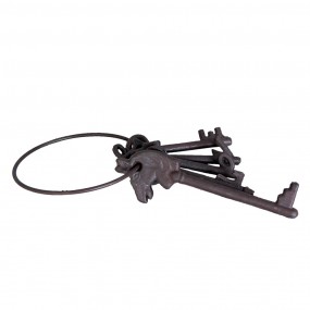 26Y2051 Decorative Keychain 11x5x25 cm Brown Iron