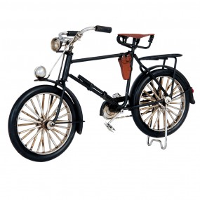26Y2254 Dekorative Miniatur Fahrrad 21x7x13 cm Schwarz Eisen Miniaturauto
