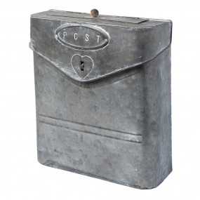 26Y2305 Letterbox Wall 24*8*29 cm Grey Iron Rectangle