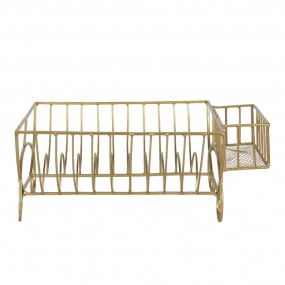 26Y2622GO Drying Rack 42x29x17 cm Gold colored Iron Rectangle