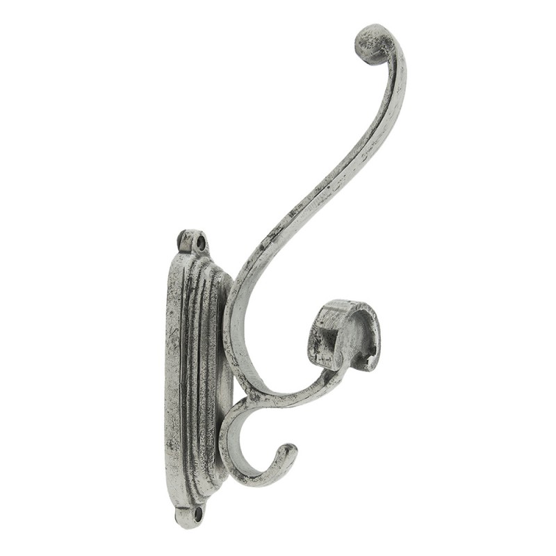 6Y2770 Wall Hook 7x13x33 cm Silver colored Iron Coat Rack