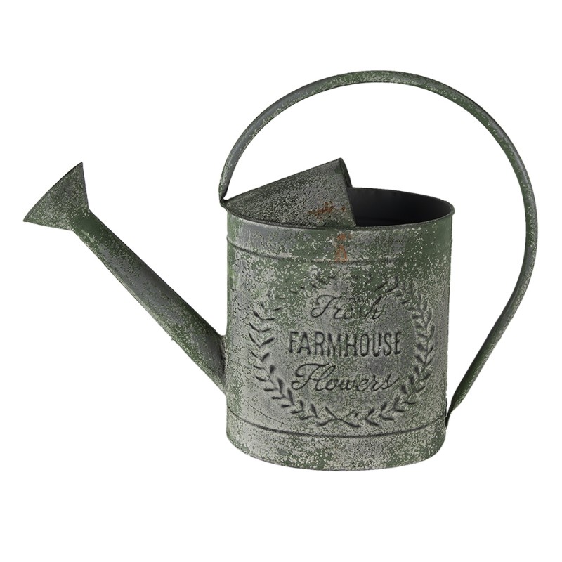 6Y4580 Decorative Watering Can 49x18x37 cm Green Metal Watering Can