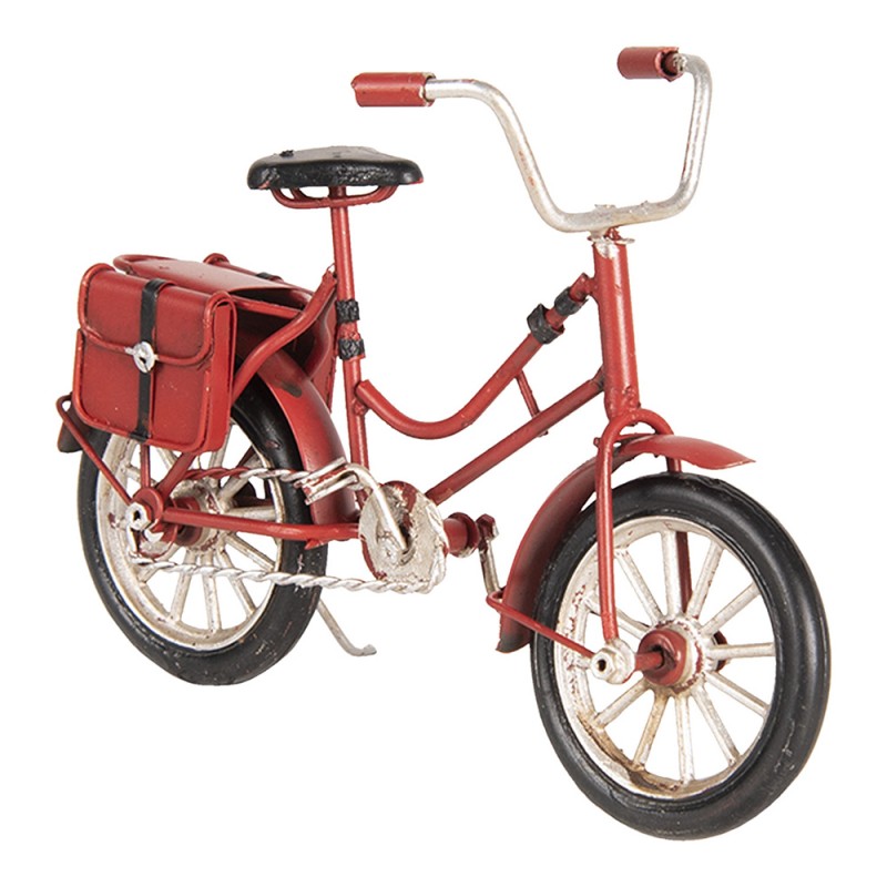 6Y3389 Miniature décorative Vélo 16x5x10 cm Rouge Fer Plastique Vélo miniature