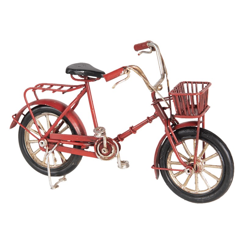 6Y3390 Dekorative Miniatur Fahrrad 16x6x10 cm Rot Eisen Kunststoff  Miniaturfahhrad
