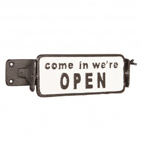 26Y3456 Open/Closed Sign 17x7x8 cm Brown Iron Rectangle Closed/Open Sign