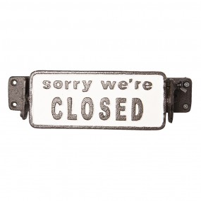 26Y3456 Open/Closed Sign 17x7x8 cm Brown Iron Rectangle Closed/Open Sign