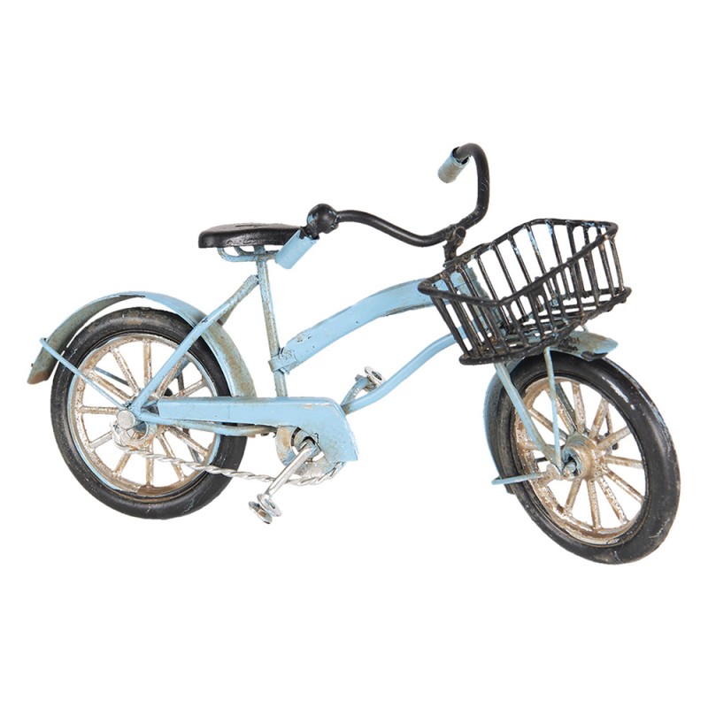 6Y3709 Miniature décorative Vélo 16x5x9 cm Bleu Fer Plastique Vélo miniature